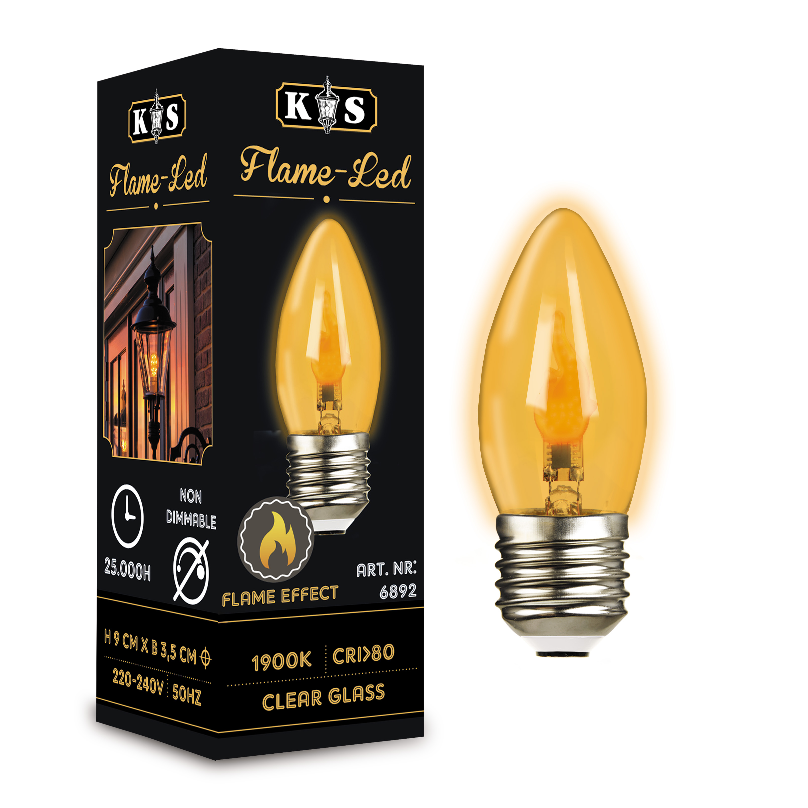 Flame-LED 0.5W